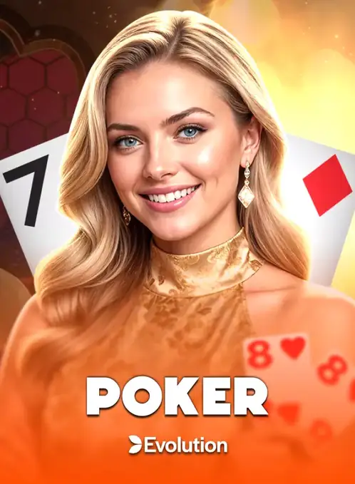 ภาพปกโต๊ะสด Poker จาก Evolution